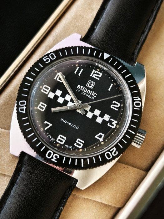 Atlantic - Mechanical Diver Rally - Zonder minimumprijs -, Sieraden, Tassen en Uiterlijk, Horloges | Heren