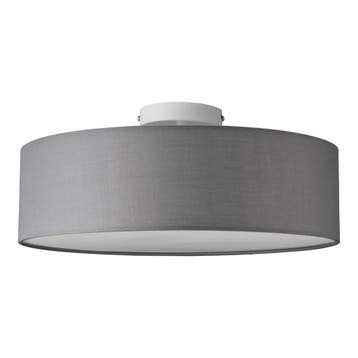 Plafondlamp plafonnière Omaha Ø 45 cm 3xE27 grijs en wit, Verzenden, Nieuw