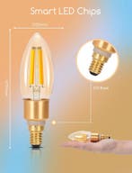 E14 LED lamp - Dimbaar - Filament lamp - 4,5W - 4 stuks - Ai, Verzenden, Zo goed als nieuw