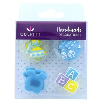 Culpitt Suikerdecoratie ABC Baby Blauw 12st., Verzenden, Nieuw