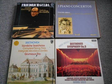 Beethoven - 4 Boxsets: Beethoven: Gulda, Arrau, Solti,, Nieuw in verpakking