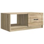 vidaXL Salontafel Sonoma Eiken 90 x 50 x 37 cm Bewerkt hout, Huis en Inrichting, Tafels | Salontafels, Verzenden, Nieuw, 50 tot 100 cm