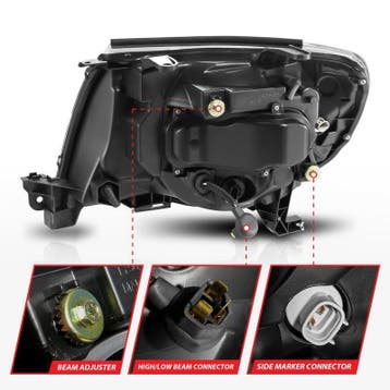 ANZO 05-11 Toyota Tacoma Projector Headlights w/Light Bar, Ophalen of Verzenden, Nieuw