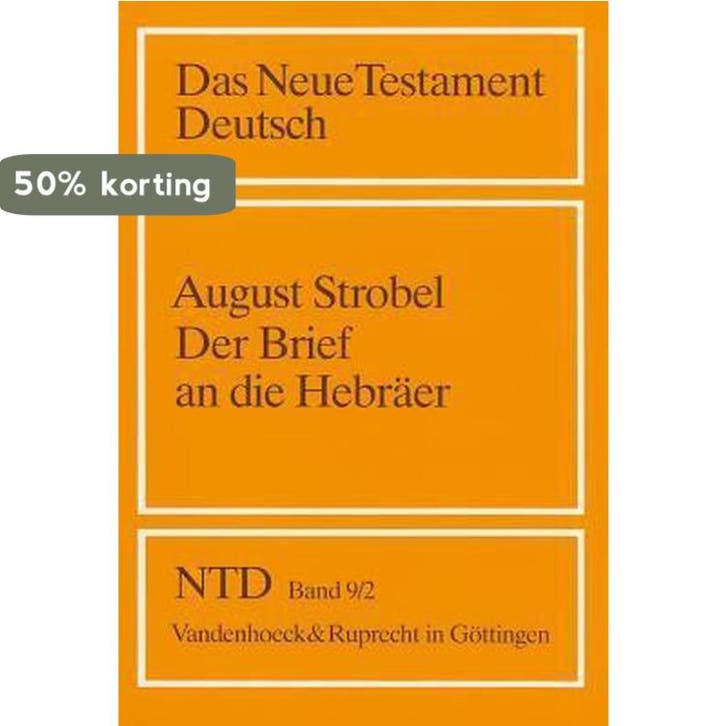 Der Brief An die Hebraer - August Strobel 9783525513743, Boeken, Taal | Duits, Gelezen, Verzenden