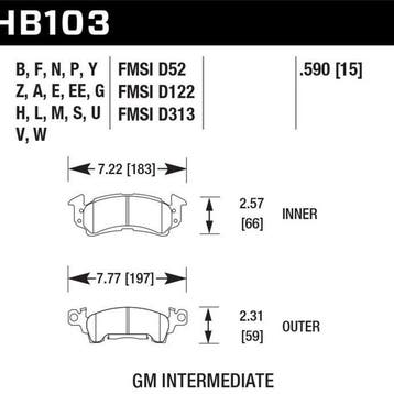 Hawk HP+ Street Brake Pads, Ophalen of Verzenden, Nieuw
