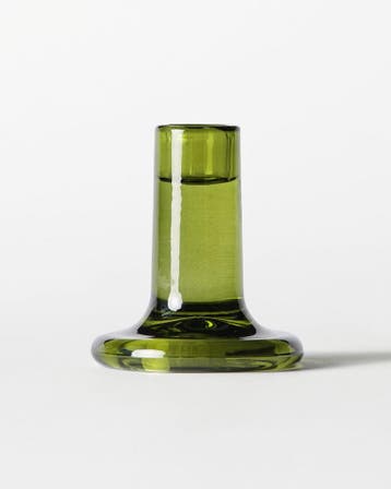 HEMA Kandelaar 5x12cm Bink glas groen, Verzenden, Nieuw, Groen
