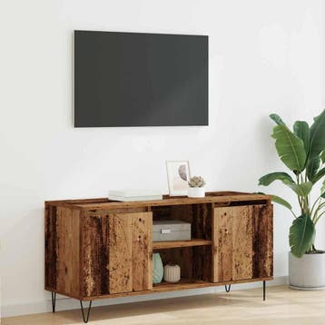 vidaXL TV-kast 104 x 35 x 50 cm Oud Hout Bewerkt hout, Minder dan 50 cm, Verzenden, Nieuw, Minder dan 100 cm