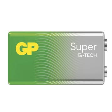 GP batt.sup.alkaline 9V a1 (Batterijen - Standaard, Elektra), Verzenden, Nieuw, GP Batteries