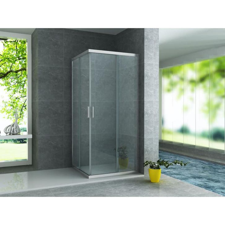 Douchecabine 80X80 Vierkant Mina- Helder Glas (Badkamer), Doe-het-zelf en Verbouw, Sanitair, Nieuw, Ophalen of Verzenden