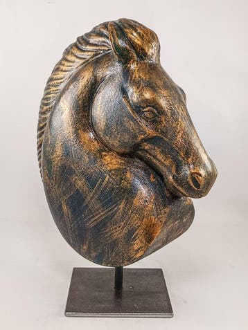 Salvatore Alibrio - Testa di cavallo, Antiek en Kunst, Kunst | Designobjecten