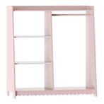 Kinderrek Vestnes 90x80x38 cm roze en wit [en.casa], Verzenden, Nieuw