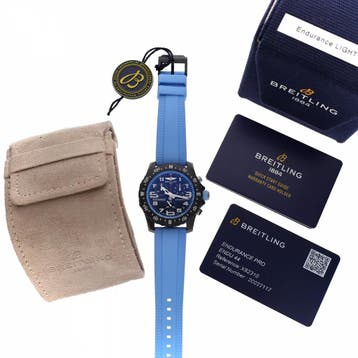 Breitling Endurance Pro Light Blue X82310; Chronograaf..., Overige merken, Overige materialen, Kunststof, Ophalen of Verzenden