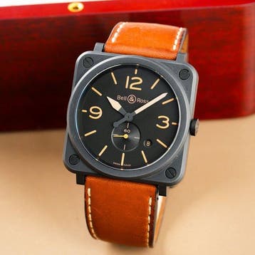 Bell & Ross - Br S Black Ceramic Date - BRS-BL-CEM - Heren -, Nieuw