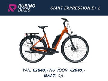 NIEUW - GIANT EXPRESSION E+ 1 - 600WH ACCU - €800,- KORTING, Ophalen, Nieuw, 50 km per accu of meer, Giant