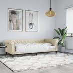 vidaXL Slaapbank 80x200 cm kunstleer crèmekleurig, Huis en Inrichting, Slaapkamer | Bedden, Overige materialen, Eenpersoons, Verzenden