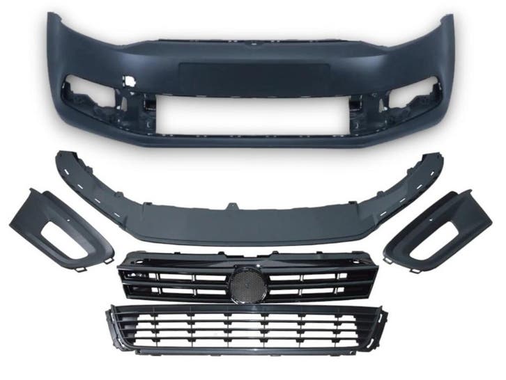 VW Polo R-Line Voorbumper Polo 5 6R 6C 2009-2017 RL586, Auto-onderdelen, Carrosserie en Plaatwerk, Nieuw, Volkswagen, Voor, Bumper
