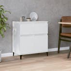 vidaXL Dressoir 60x35x70 cm bewerkt hout wit, Verzenden, Nieuw, 50 tot 100 cm, 25 tot 50 cm