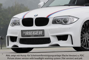 Rieger voorbumper | 1er E82, E88 (182 / 1C): 10.07- - Coupé,, Verzenden, Nieuw, BMW