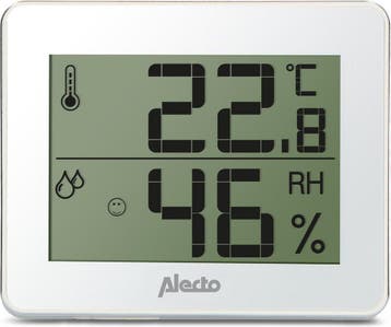 Thermometer binnen - Hygrometer - Wit - Alecto - WS-55, Verzenden, Zo goed als nieuw