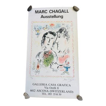 Marc Chagall - FIANÇAILLES AU CIRQUE - Jaren 1980