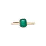 Gouden vintage ring met smaragd 14 kt, Ophalen of Verzenden, Nieuw