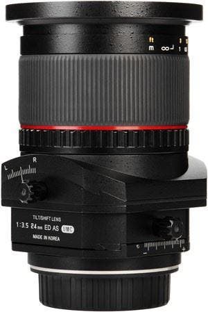 Samyang 24mm f/3.5 T-S ED AS UMS Tilt/Shift Canon, Ophalen of Verzenden, Nieuw, Groothoeklens