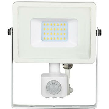 LED Bouwlamp 20 Watt met Sensor - LED Schijnwerper - Viron, Ophalen of Verzenden, Nieuw, Lamp met armatuur