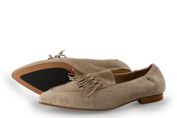Stefano Lauran Loafers in maat 38 Beige, Kleding | Dames, Schoenen, Verzenden, Beige, Overige typen, Zo goed als nieuw