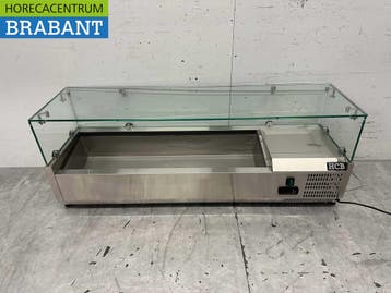 HCB RVS Opzetvitrine Opzet koelvitrine saladière 5 x 1/4 GN, Ophalen of Verzenden, Nieuw in verpakking