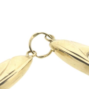 Gouden hanger van twee pumps (Hanger of bedel), Ophalen of Verzenden, Gebruikt, Goud, Overige merken