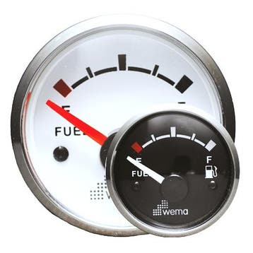 Wema Brandstofmeter Silver Gauge Serie-Wit, Ophalen of Verzenden, Nieuw
