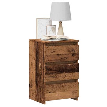 vidaXL Nachtkastje 40x35x62,5 cm bewerkt hout oud, Minder dan 45 cm, Verzenden, Nieuw, 55 tot 70 cm