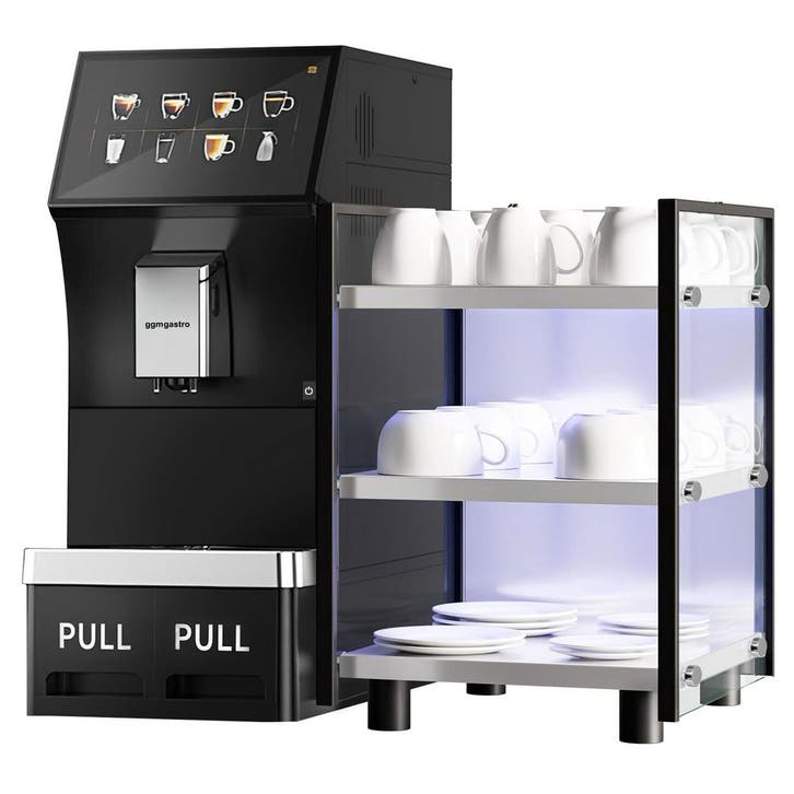 GGM Gastro | Professionele volautomatische espressomachine -, Huis en Inrichting, Keuken | Servies, Effen, Nieuw, Kop(pen) en/of Schotel(s)