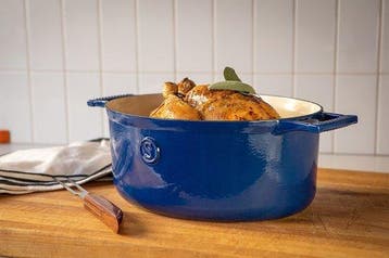 2dekans | Saveur Voyage Braadpan Ø30 cm – Ovaal Gietijzer –, Ophalen of Verzenden, Nieuw