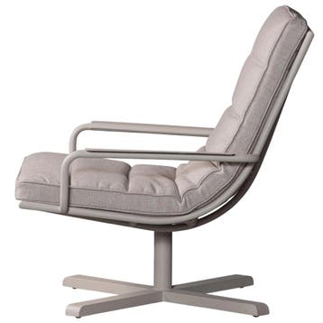 Exotan Coosa fauteuil aluminium zand - Loungestoel, Nieuw