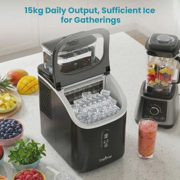LOEFME Draagbare IJsmachine - 15kg/24u, Snel IJs Maken in 6-, Verzenden, Nieuw
