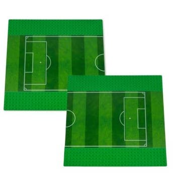 City wegenplaat Voetbalveld - 2 stuks - 25,5 x 25,5 cm, Verzenden, Nieuw