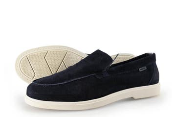 Manfield Loafers in maat 42 Blauw, Loafers, Manfield, Zo goed als nieuw, Verzenden