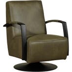 Leren draaifauteuil Mood - Granada Moss (olijf/groen) -, Huis en Inrichting, Fauteuils, Nieuw, Ophalen of Verzenden, 50 tot 75 cm