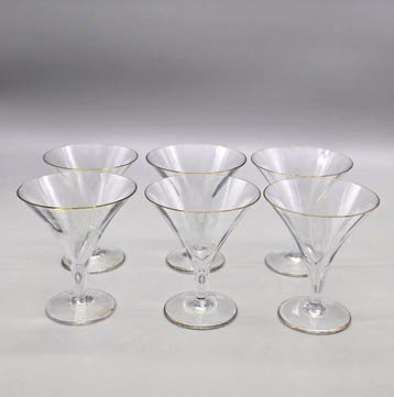 Rogaska - Drinkservies (6) - Sava - Kristal, Goud -