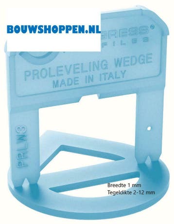 Tegel level clips 1 mm, zak á 200 stuks, Ophalen of Verzenden, Nieuw