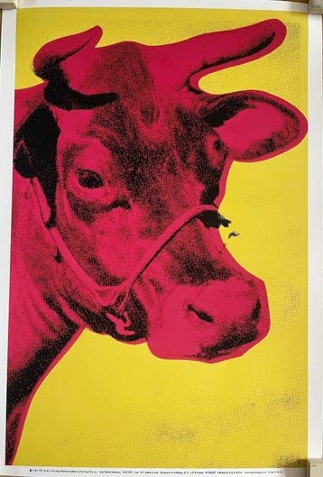 Andy Warhol (after) - (1928-1987), Cow, 1971, (yellow&pink),