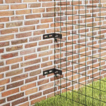 vidaXL Wand hoekverbinding 10 sets antraciet, Verzenden, Nieuw