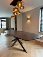 Eettafel massief eiken Deens ovaal op voorraad!, 100 tot 150 cm, Eikenhout, Vijf personen of meer, Nieuw