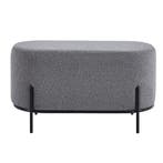 DS4U Torben hocker duo 80x40x42 cm bouclé grijs, Ophalen of Verzenden, Nieuw, Grijs