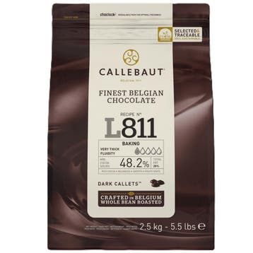 Callebaut Chocolade Callets Puur (L811) 2,5kg, Verzenden, Nieuw