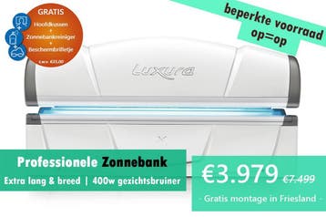 Bijna nieuw | Professionele zonnebank Hapro Luxura X3 (230V), Ophalen of Verzenden, Zo goed als nieuw, Zonnebank dubbelzijdig