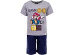 Kinderpyjama - Shortama - Super Mario - Grijs/Marineblauw, Verzenden, Nieuw