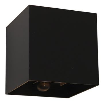 Up down wandlamp met bewegingssensor zwart, Dion, 6W, 2700K, Ophalen of Verzenden, Nieuw, Metaal