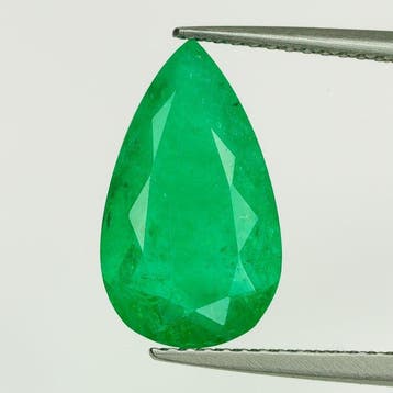 1 pcs Groen Smaragd - 3.13 ct - Gemological Institute of, Nieuw